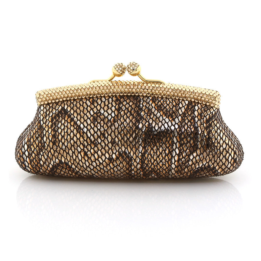 Bronze gold clutch bag sale