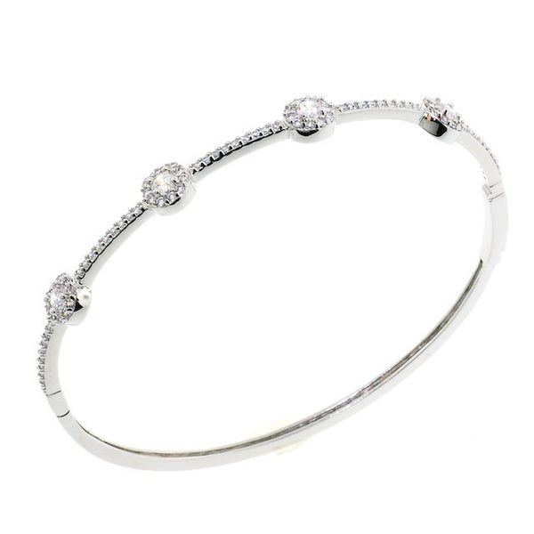 Chandi Diamond Round Treasure Style CZ Bangle Bracelet - Bobby Schandra